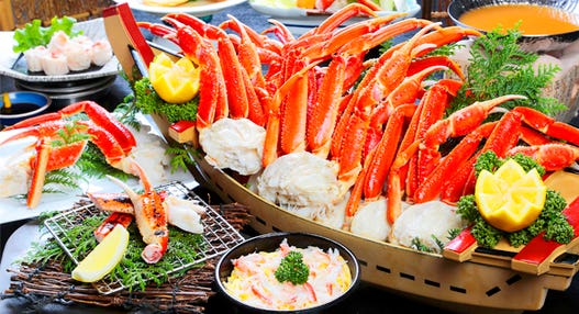 ＜新宿発・西船橋発＞ かにかに カ～ニバル！冬の味覚・かに食べ放題 全7メニューの大盤振る舞い ＆ あまーい誘惑・自家製スイーツも食べ放題♪　そして、伊香保神社初詣と情緒あふれる石段街ぶら～り散策