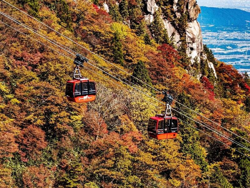【岡山県内発】 紅葉の御在所ロープウェイ空中散歩となばなの里イルミネーション・伊勢神宮両参り ２日間1