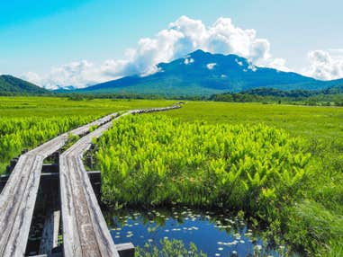 ＜ハイク初級＞『尾瀬も観光・温泉もまるごと満足！尾瀬ヶ原と清津峡、谷川岳・一ノ倉沢ハイキング 2日間』【東京出発】