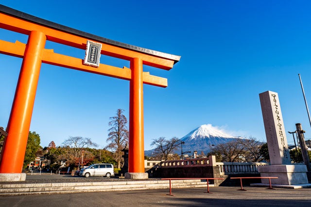 【東京発】ぐるっと富士山！大人気シャインマスカット狩り食べ放題！！パワースポット「富士山本宮浅間大社」＆爽やか「朝霧高原」絶景の富士山を巡る♪名物弁当とワイナリー試飲付き！　日帰りバスツアー2