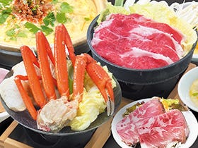 福崎・社・三木　発
かに＆国産牛ダブル鍋膳と豊臣秀吉を祀る豊国神社・出世稲荷