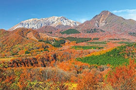 絶景！山陰のｱﾙﾌﾟｽ名峰大山の紅葉観賞とｻﾝﾄﾘｰ天然水奥大山ﾌﾞﾅの森工場見学1