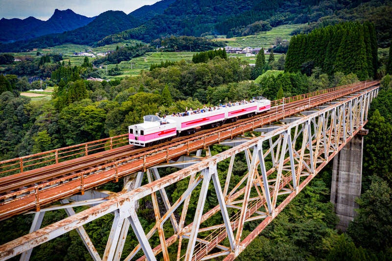 【福井県内発】 さんふらわあで瀬戸内クルージング！ 絶景のあまてらす鉄道とのんびり南阿蘇鉄道トロッコ列車W乗車と高千穂・湯布院・筋湯温泉4日間　福井県各駅発着3