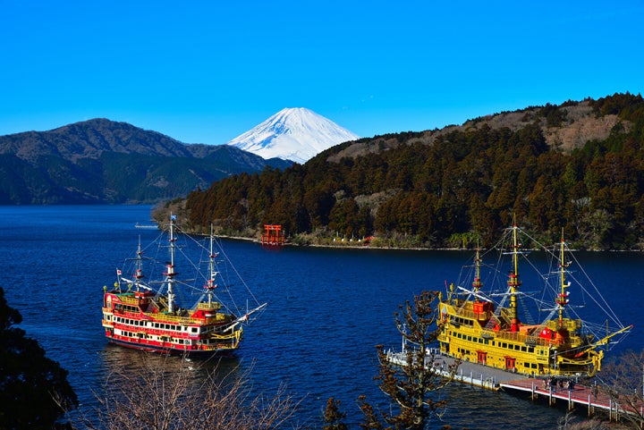 箱根で駅伝観戦と箱根海賊船で芦ノ湖クルーズ2