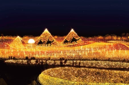 【松山発着】当社基準最上級Sランクホテルに泊まる 国内最大級なばなの里イルミネーションと伊勢神宮と伏見稲荷大社 2日間　―当社基準最上級Ｓランクホテルびわ湖大津プリンスホテルに泊まる―1