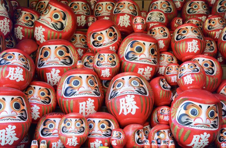 [難波/梅田発]随所にダルマ人形がいる「勝尾寺」を満喫、「嵐山」を散策、世界遺産「清水寺」を拝観！最高級和牛を使用した「神戸牛しゃぶしゃぶ」ランチ付き！抹茶体験付き(英語ガイド・京都/難波降車)2