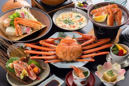 【JR福山駅発】神鍋温泉で香住ガニ1杯付かにフルコースと城崎温泉街・天橋立 2日間