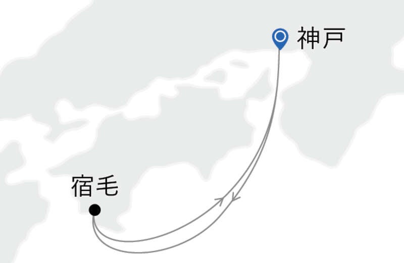 MITSUI OCEAN SAKURA ベランダスイートＤ【神戸発着】薫風の四万十クルーズ（3日間）2