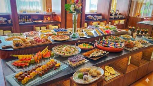 【三宮発】 神戸ホテルフルーツ・フラワー かに食べ放題付ランチバイキング・温泉入浴とめんたいパーク神戸三田 日帰り