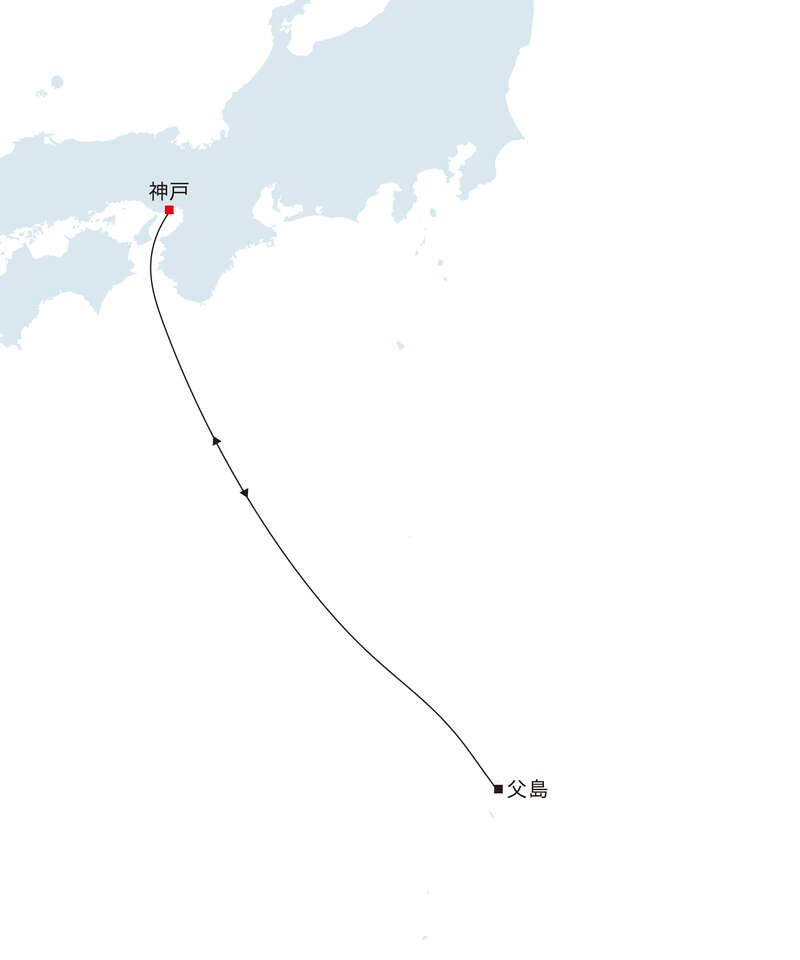 飛鳥Ⅲ アスカバルコニーＣ【神戸発着】初夏の小笠原クルーズ（6日間）1