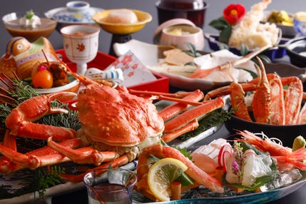宿泊セットプラン🦀三朝温泉かにバス🦀依山楼岩崎【姿かに一枚付き会席】