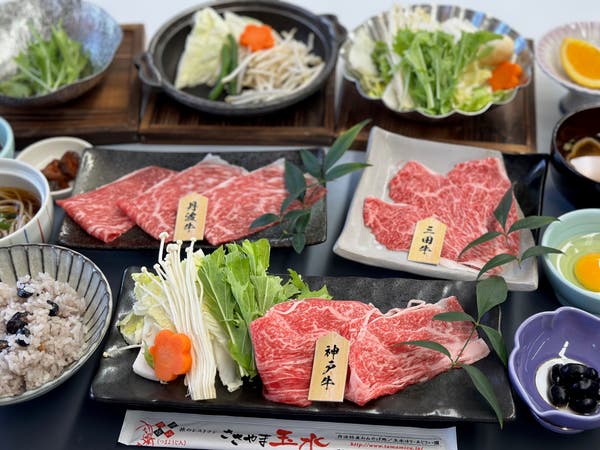 【福山・岡山発着】丹波旅のサマーキャンペーン　「神戸・三田・丹波」三大牛食べ比べ御膳と「南光ひまわり畑」散策！　選べるお土産付♪1