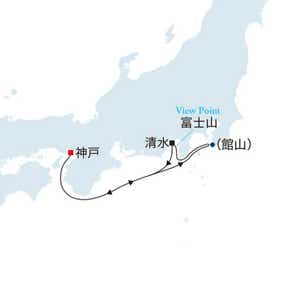 飛鳥Ⅲ アスカバルコニーD 【神戸発着】館山花火クルーズ(5日間)