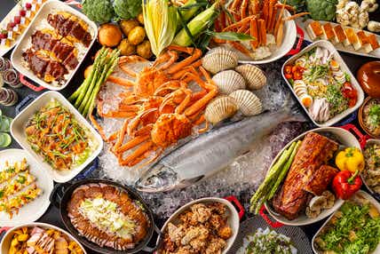 【群馬県内発】 北海道フェアでズワイガニ食べ放題!憧れのヒルトンホテルでランチビュッフェと湯河原みかん狩り食べ放題・絶景の海岸線ビュー「石垣山一夜城跡」