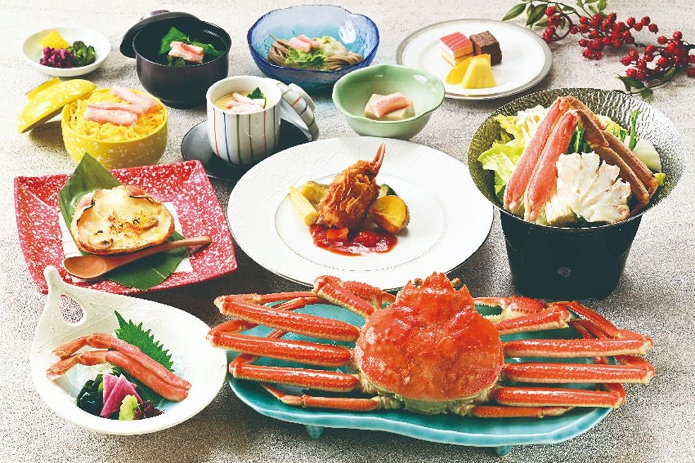 ＜福井＞若狭美浜温泉で食す「カニ10品会席」　冬の味覚と絶景風呂満喫！【明石･西神中央･緑が丘出発】1