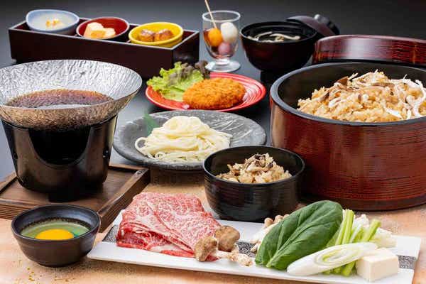 【大阪・阪神エリア発】 選べるお持ち帰り付！　秋の味覚！松茸＆近江牛すき焼き膳と 日本遺産「兵主大社」　滋賀日帰り1