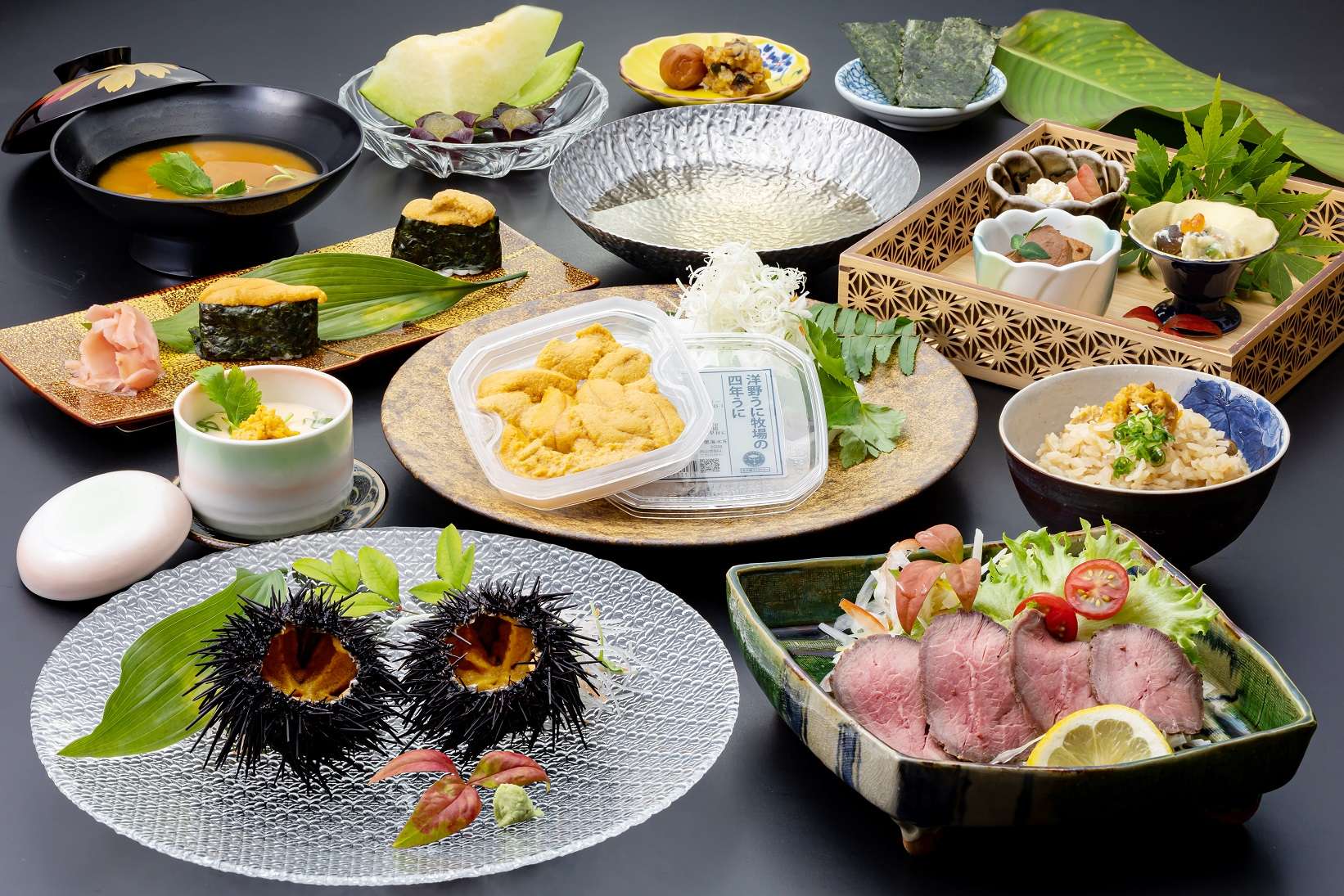 世界でここだけ！北三陸直送・雲丹牧場産　4年熟成「生雲丹御膳」を食す！【大和八木・橿原神宮・五位堂発】1