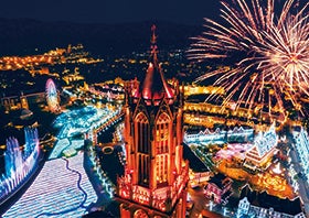 御船山楽園花まつりと13年連続日本一の絶景イルミネーションハウステンボス2