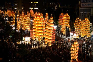 【盛岡発】秋田竿燈まつり＜夕食付＞