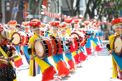 【山形県内発】 世界一の太鼓パレード 盛岡さんさ踊りライナー(復路夜行2日間)