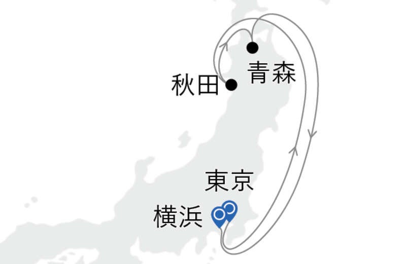 MITSUI OCEAN SAKURA ペントハウススイート【東京発横浜着】東北夏祭り クルーズ（6日間）2