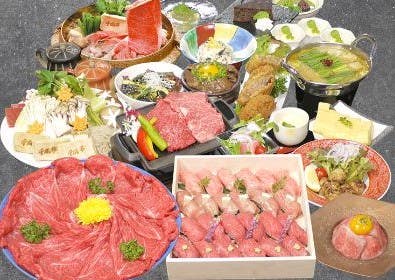 日本最古のブランド牛を食べ尽くす！近江牛すき焼きと近江牛絶品肉寿司＆焼肉