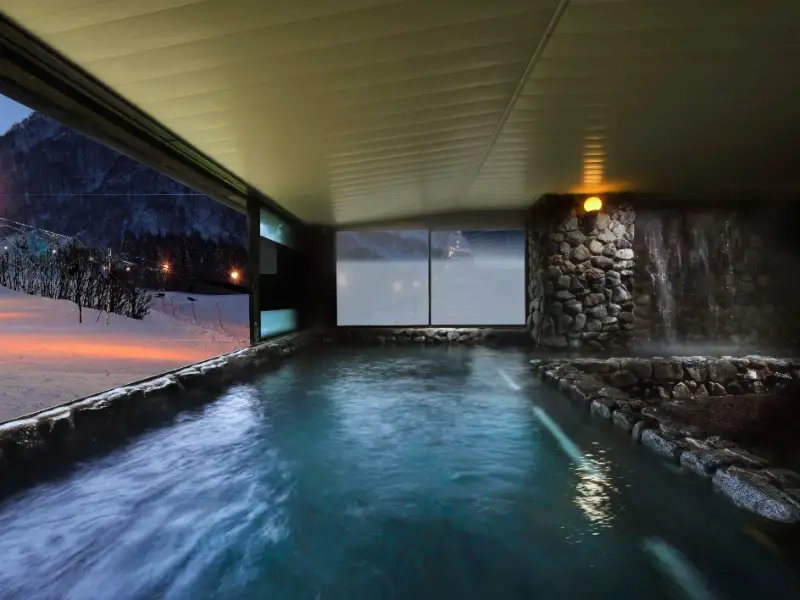 朝発バス/東京発　ホテルグリーンプラザ白馬　白馬コルチナ＆白馬乗鞍スキー場　滞在中リフト乗り放題＆レンタルスキーまたはボードセットが1泊につき1日付｜ゲレンデ目の前の好立地！豪華なディナーバイキングと展望岩風呂から望む大自然がおすすめ！3