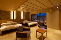 【１泊目井づつや「雅」用】〔遊山〕*２泊７食＊『湯村温泉「佳泉郷井づつや」・皆生温泉「華水亭」の露天風呂客室に泊まる３日間』