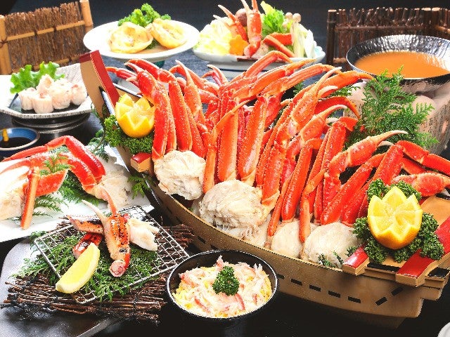 ■【群馬・埼玉】カニ食べいこう＜第５弾＞これでもか！カニ尽くし食べ放題＆ぶどう狩り食べ放題＆とろ～りゆばすくい体験＆ふかや花園プレミアム・アウトレットでお買い物♪1