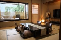 【１泊目井づつや「栞」用】〔遊山〕*２泊７食＊『湯村温泉「佳泉郷井づつや」・皆生温泉「華水亭」の露天風呂客室に泊まる３日間』