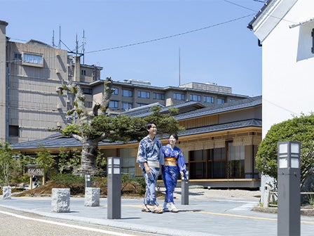 中部発　日帰り　運を招くうさぎとあわら温泉散策！2