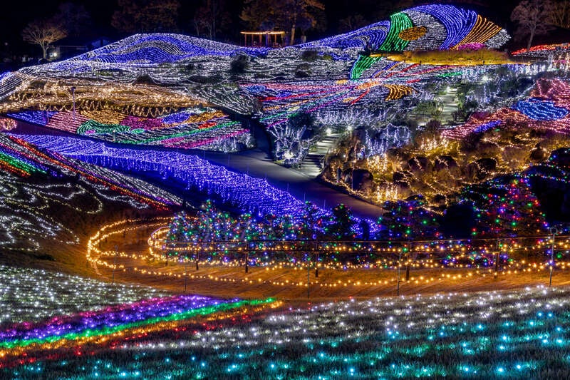 【岡山・倉敷発】 約65万球が煌く　四国最大級のイルミネーション　国営讃岐まんのう公園「ウィンターファンタジー」　日帰り1