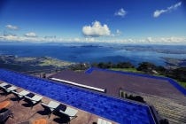 【岡崎発】*日帰り昼食付*標高1,100m青の絶景!『びわ湖テラスと創作フレンチコースランチ』