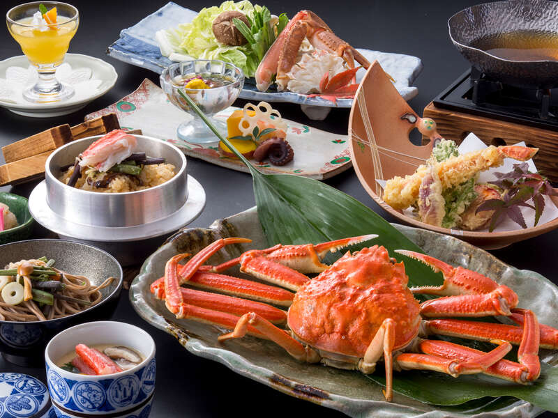 【佐賀県内・早岐／博多駅発】 加賀･越前･若狭 北陸グルメ食べ尽し 大江戸三ツ星バイキングｖｓカニ三昧会席３日間3