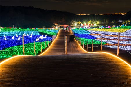 【東京発】東京ドイツ村きらめくウィンターイルミネーションと川崎工場夜景!三井アウトレットパーク木更津で年末年始のお買い物たっぷり120分 房総満喫日帰りバスツアー