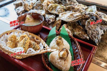 <京都>舞鶴湾で育った真がきを「かき小屋」で豪快にご賞味 約1.5㎏のカキ料理ご賞味【明石・西神中央・緑が丘出発】