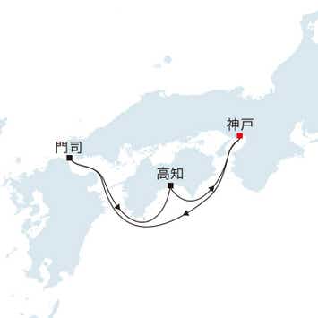 飛鳥Ⅲ キャプテンズスイート【神戸発着】関門海峡花火クルーズ（６日間）
