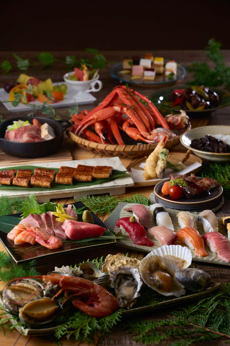 【鳥取駅・郡家駅・智頭駅発】 加賀･越前･若狭 北陸グルメ食べ尽し 大江戸三ツ星バイキングｖｓカニ三昧会席３日間2