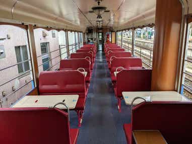 【福島・二本松・本宮発】 桜舞う会津鉄道お座トロ展望列車と喜多方日中線しだれ桜（日帰り）