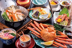 かにフルコース＆天然露天風呂ご入浴