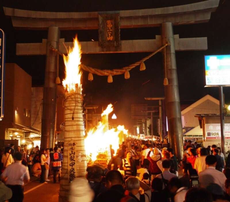 【栃木県内発】 山梨の名湯・石和温泉に宿泊！日本三奇祭「吉田の火祭り」２日間1