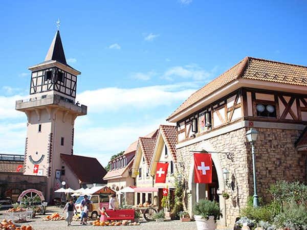 ■岐阜名古屋発ハイジの村で山梨の郷土料理ランチバイキングとフルーツ王国山梨のもぎたてフレッシュシャインマスカット狩り食べ放題40分ヘ行く日帰りバスツアー信玄餅つめ放題付き！今治ハンカチタオルプレゼント3