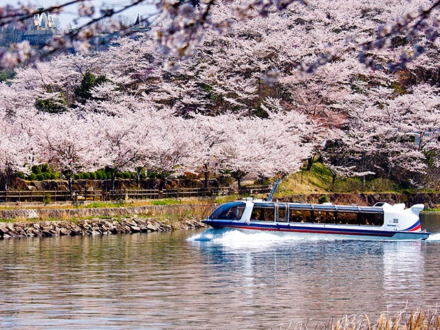 ◆名古屋発着◆【ジャンボマーチ／添乗員同行】春の恵那峡と明知鉄道「寒天列車」を楽しむ　日帰りバスツアー　名古屋駅発着【バスの旅】2
