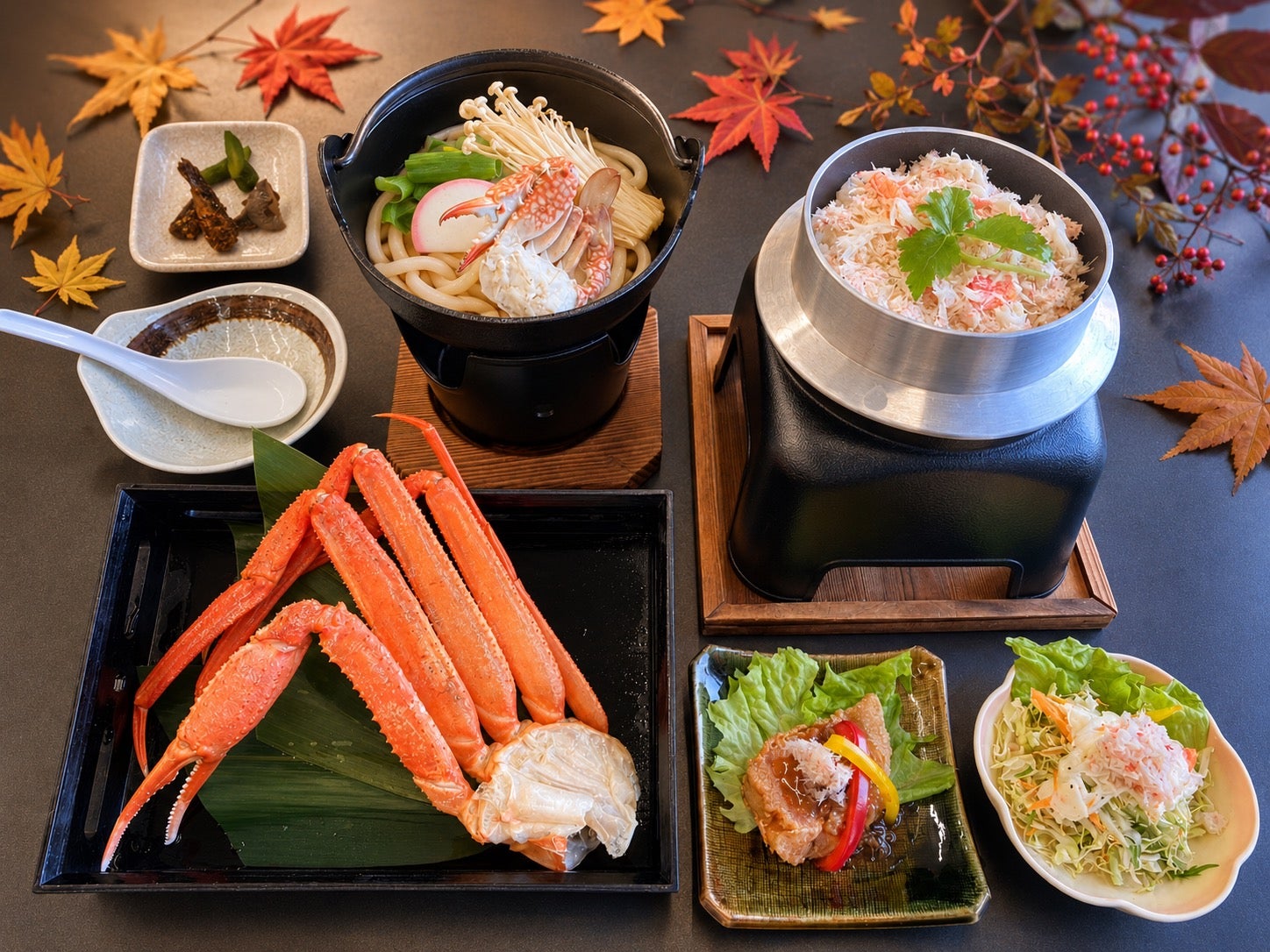 【新宿発】ぶっとび格安✨豪華「蟹御膳ランチ🦀」＆「みかん狩り食べ放題🍊」（お土産みかん1kg付き🎁）＆活気あふれる「沼津港・ぬまづみなと商店街散策🐟」＆「伊豆・村の駅」伊豆の味覚満喫日帰りバスツアー🚌2