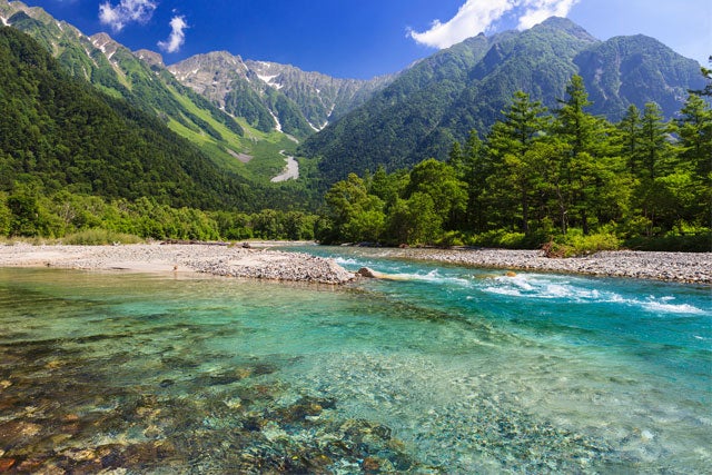 【新宿発】風薫る上高地へ　山岳リゾートさわやか上高地ハイキング♪北アルプスの景勝地で大自然満喫！！ハイキングで人気の駅弁付き★　日帰りバスツアー1