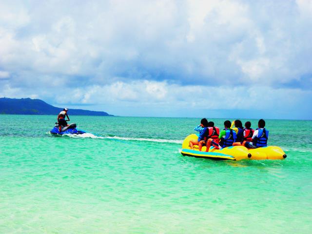 ■【ハテの浜上陸ツアー付】＜半日プラン・送迎付＞久米島から船で約20分！360度砂浜の島へ！ハテの浜ツアー時宿泊先への送迎付き♪久米島の個性派ホテルを自由自在にチョイス！ 4泊5日3