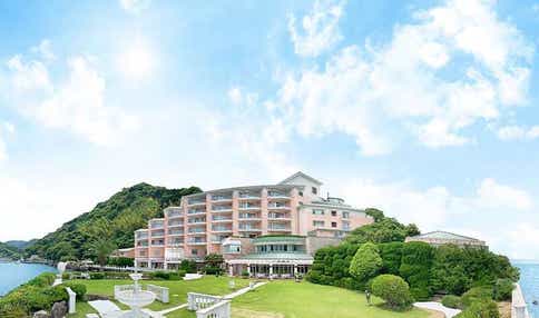 【新大阪駅・京都駅・米原駅発】 ＜WEB予約・カード決済限定　入湯税は現地払い＞秋のスペシャルプラン　全室、富士山&海ビュー！東京から約90分で行ける無人島の絶景温泉リゾート「淡島ホテル」２日間
