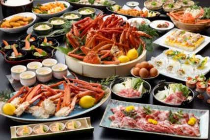 【広島・古市発】 よみうり大創業祭！北海道産紅ズワイガニ料理食べ放題と飲み放題  紅葉の井山宝福寺・宇甘渓　日帰り