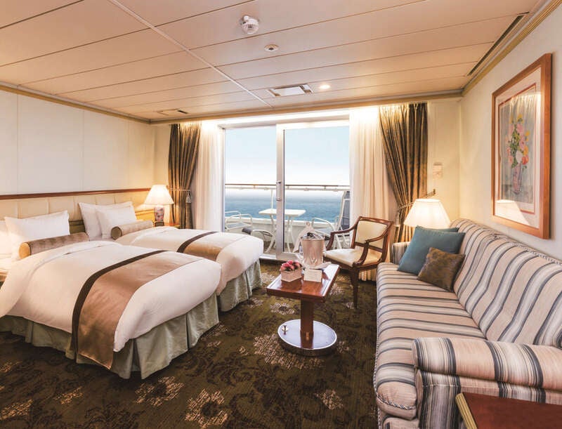 飛鳥Ⅱ Ｃ：スイート【東京発横浜着】竿燈・ねぶた祭クルーズ（7日間）1