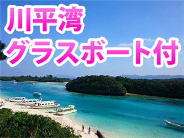 ■川平湾グラスボート＆アイス付　組合せ自由自在の人気ツアー！石垣島・竹富島・西表島ホテルチョイスプラン2泊3日1